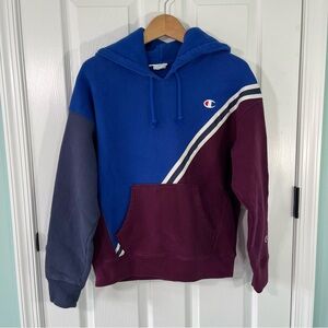 Champion women’s Reverse Weave Hoodie size large color block